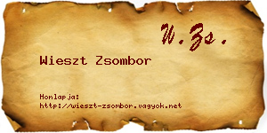 Wieszt Zsombor névjegykártya